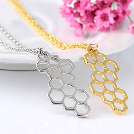Collana Ape "Alveolo Elegante" | Gioiello Unico Oro & Argento