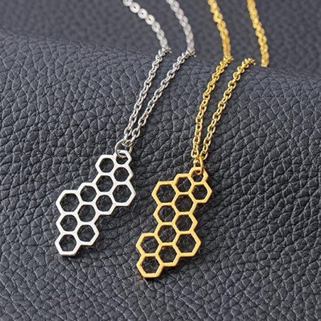 Collana Ape "Alveolo Elegante" | Gioiello Unico Oro & Argento