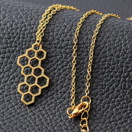Collana Ape "Alveolo Elegante" | Gioiello Unico Oro & Argento
