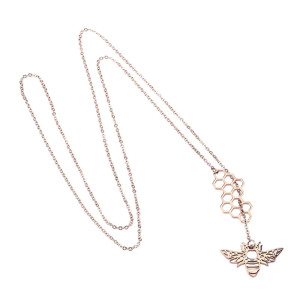Collana Donna Alveare con Ciondolo Ape | Idea Regalo Unica