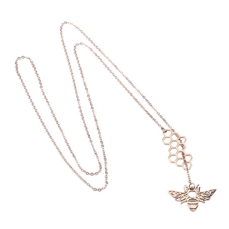 Collana Donna Alveare con Ciondolo Ape | Idea Regalo Unica