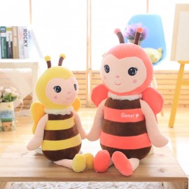 Douce Peluche poupée abeille - 2 couleurs disponibles