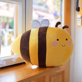 Grande peluche coussin abeille