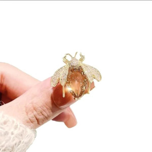 Spilla Ape 'Goccia di Miele' – Gioiello Elegante e Originale