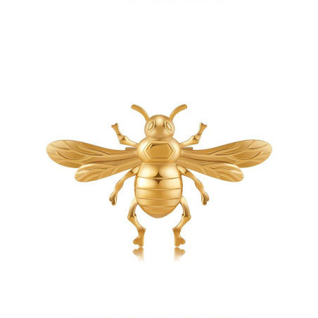 Spilla Ape 'Eleganza Reale' – Gioiello Elegante Oro & Argento