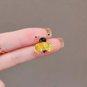 Spilla Ape "Crystal Bee" | Gioiello Originale Dorato & Argentato