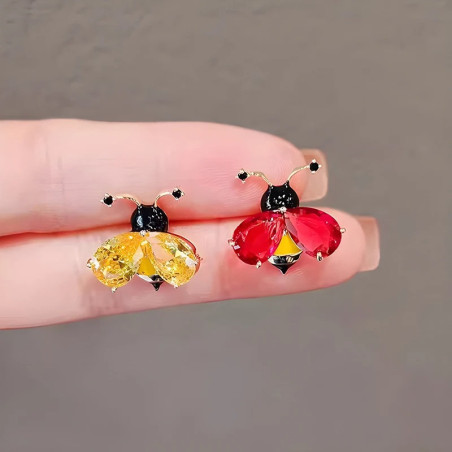 Spilla Ape "Crystal Bee" | Gioiello Originale Dorato & Argentato