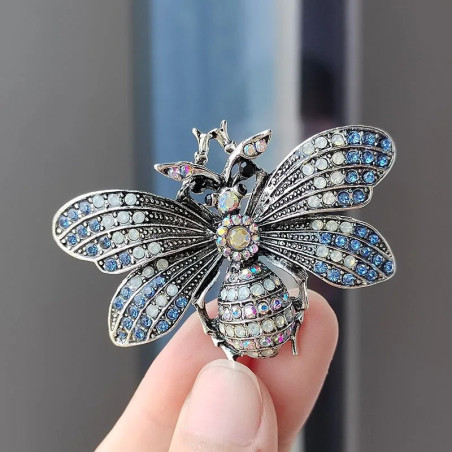 Spilla Ape Imperatrice | Oro e Argento - Gioiello Elegante