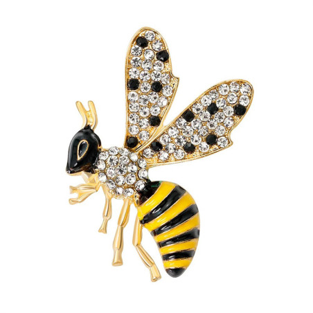 Spilla Ape Dorata con Strass | Gioiello Donna Originale