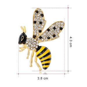 Spilla Ape Dorata con Strass | Gioiello Donna Originale