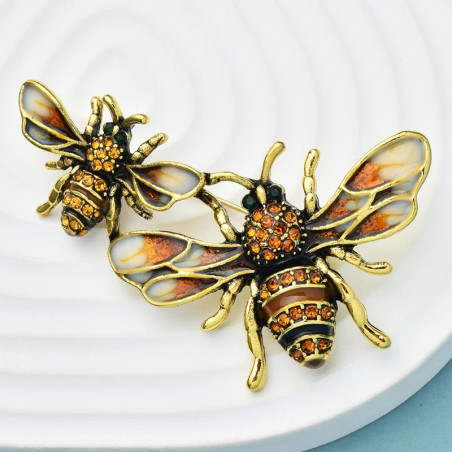 Spilla Ape Duo Imperiale | Gioiello Donna Originale