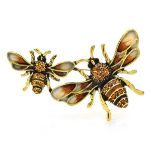 Spilla Ape Duo Imperiale | Gioiello Donna Originale