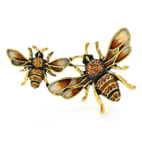Spilla Ape Duo Imperiale | Gioiello Donna Originale