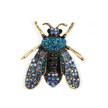 Spilla Ape Strass Imperiale - Gioiello Unico in 3 Colori