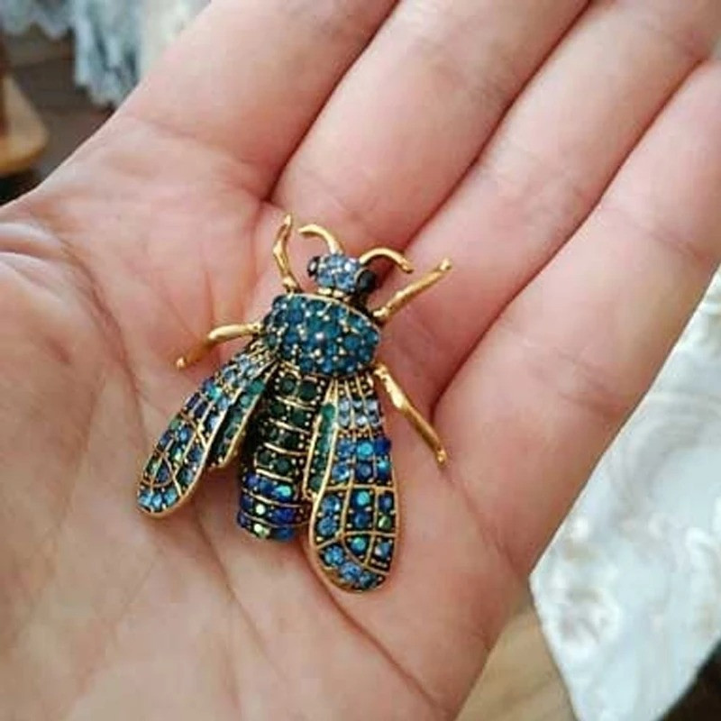 Spilla Ape Strass Imperiale - Gioiello Unico in 3 Colori