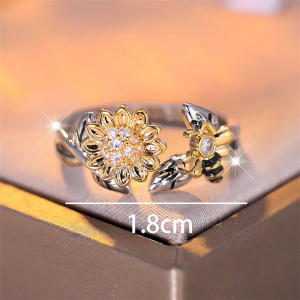 Anello Ape 'Bottinatrice del Sole' - Zirconia Cubica
