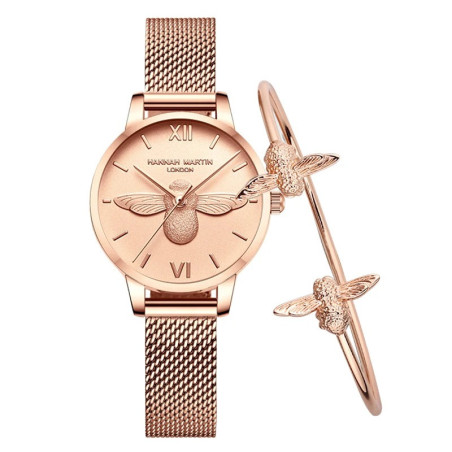 Orologio Ape e Bracciale Dorato | Eleganza Senza Tempo