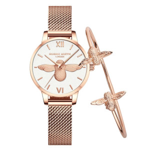 Orologio Ape e Bracciale Eleganza Perla | Set Lusso Donna