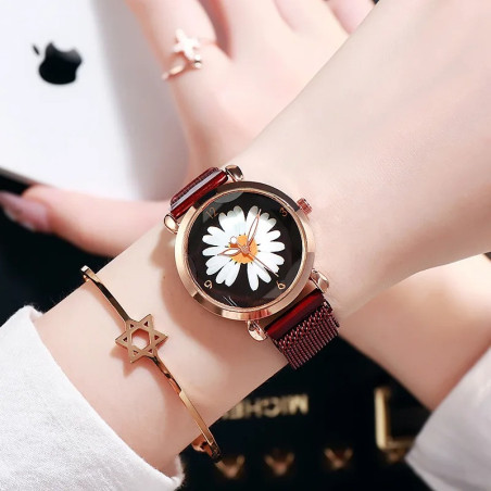 Orologio Donna Margherita | Eleganza Floreale in Acciaio Inox