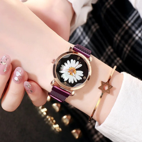 Orologio Donna Margherita | Eleganza Floreale in Acciaio Inox
