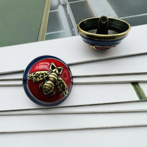 Bottoni Ape "Splendore Imperiale" - Set da 6 - Metallo e Smalto