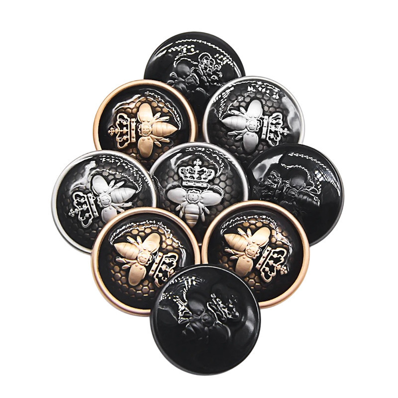 Bottoni Ape "Maestà Reale" 23mm - Set da 10 - Stile Lusso