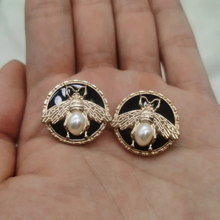 Set 6 Bottoni Ape "Splendore Perlato" | 3 Misure | Idea Regalo