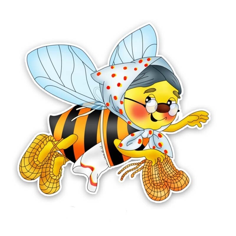 autocollant de voiture  PVC Grand-mère Abeille