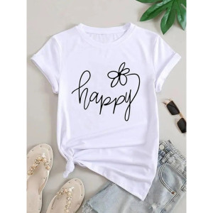 Maglietta Ape Donna 'BEE Happy' | Idea Regalo Originale