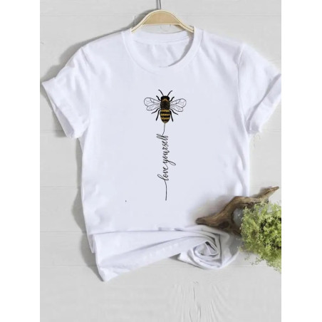 T-shirt Donna Ape "Love Yourself" – Comfort e Ispirazione