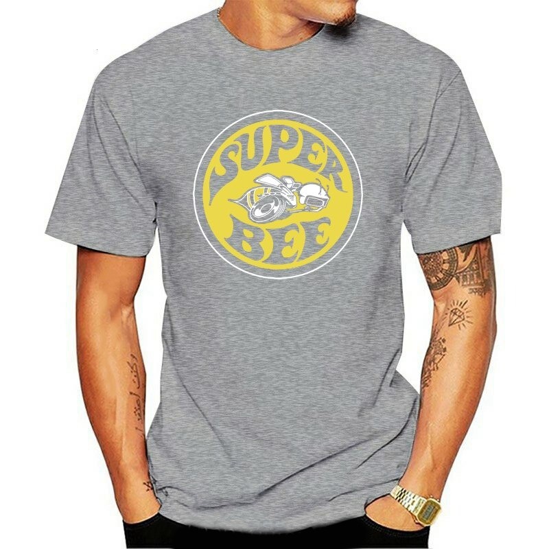 T-Shirt Homme Abeille Super Bee à manches courtes Gris