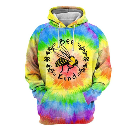 Felpa Bee Kind con Ape Tie-Dye | Idea Regalo Donna Originale
