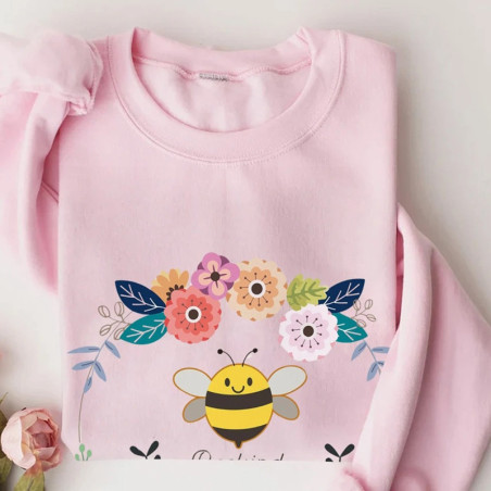 Felpa Ape Donna | Hoodie Bee Kind Romantica | Idea Regalo