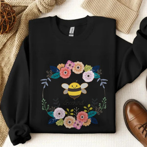Felpa Ape Donna | Hoodie Bee Kind Romantica | Idea Regalo
