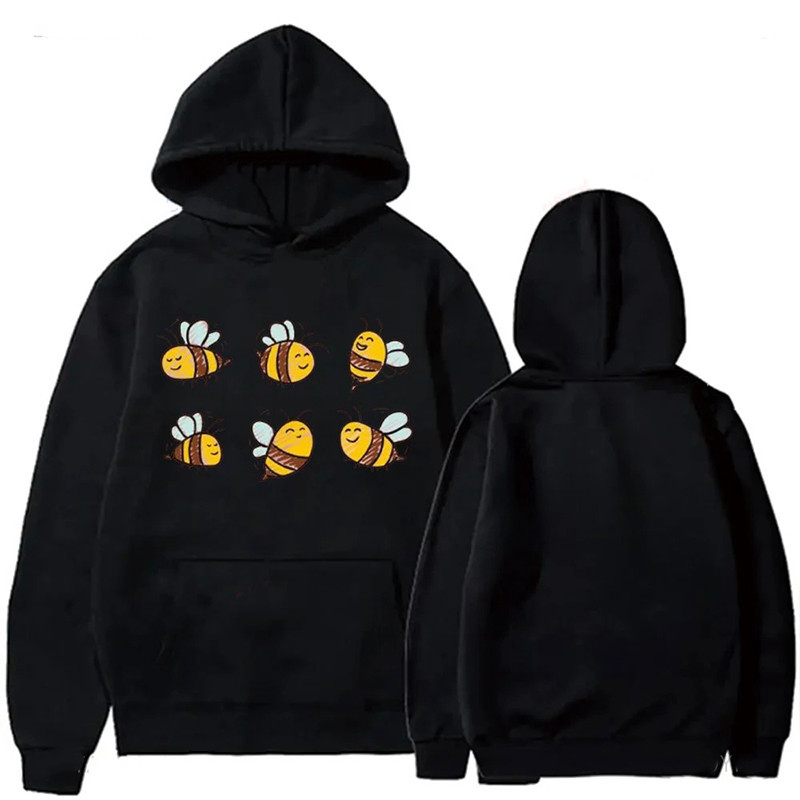 Felpa Ape "Alveare Felice" – Hoodie Morbido, Carino e Colorato