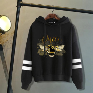 Felpa con Cappuccio "Queen Bee Ape Regina" – Comoda e Chic
