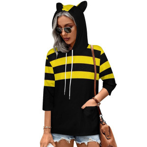 Felpa Ape con Orecchie "Ape Chic" | Hoodie Donna Divertente