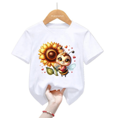 Maglietta Ape "Dolcezza Floreale" – Comfort e Stile Carino