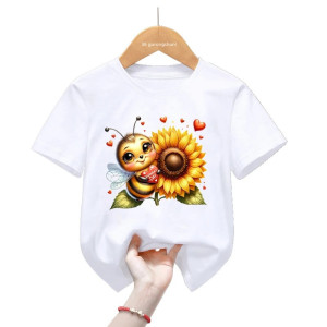 T-shirt Ape "Cuore Sole" | Maglietta Carina per Bambini