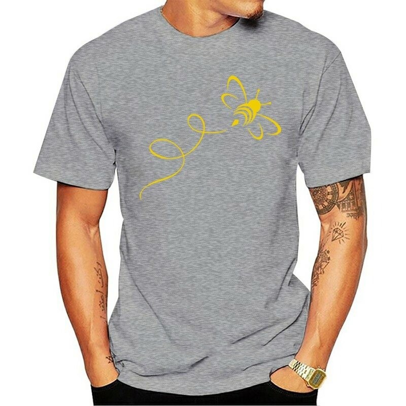 T-Shirt Abeille pour hommes Bumble Bee Gris