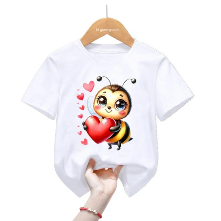 T-shirt Ape "Cascata di Cuori" – Carino & Comodo | 1001abeilles