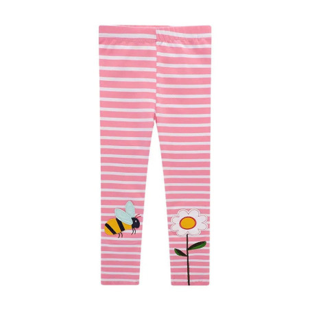Leggings Rosa Ape per Bambina – Comfort ed Eleganza