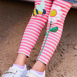 Leggings Rosa Ape per Bambina – Comfort ed Eleganza