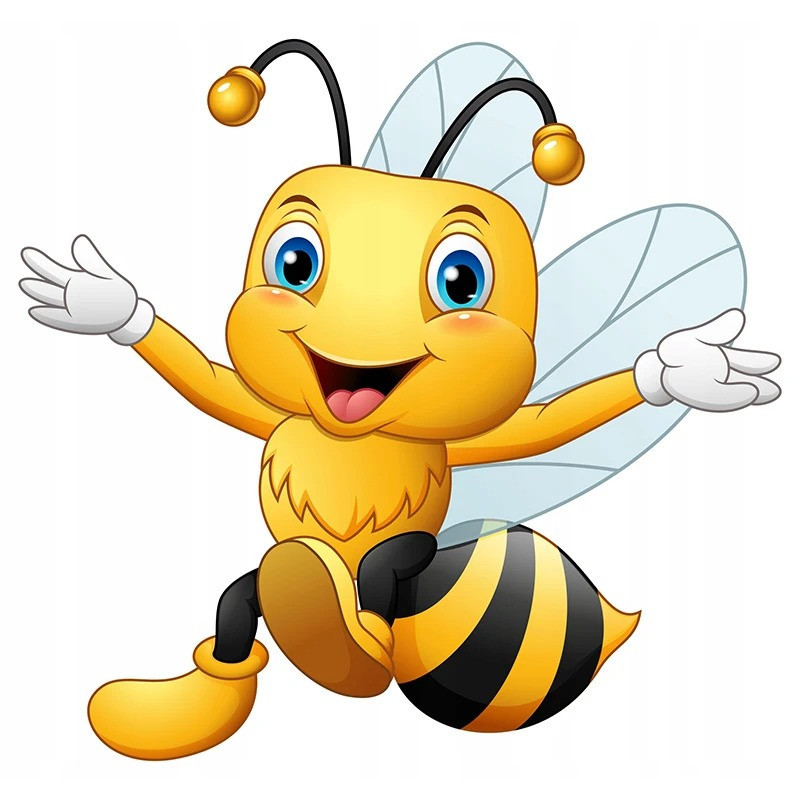 Adesivo Ape Carina in Volo | Sticker per Auto e PC | 1001ABEILLE