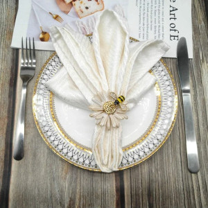 Portatovaglioli Ape & Margherita | Set da 8 – Eleganza & Stile