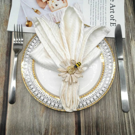 Portatovaglioli Ape & Margherita | Set da 8 – Eleganza & Stile