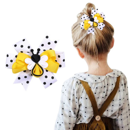Fermaglio Ape con Fiocco a Pois | Idea Regalo Originale Donna