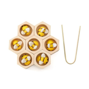 Gioco Montessori Ape in Legno - Motricità Fine e Coordinazione