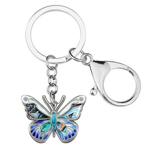 Portachiavi Farfalla Smaltato | 7 Colori | Idea Regalo Donna