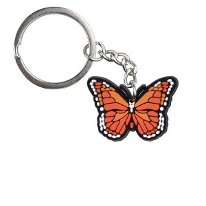 Portachiavi Farfalla in PVC Colorato - Idea Regalo per Zaino 🦋